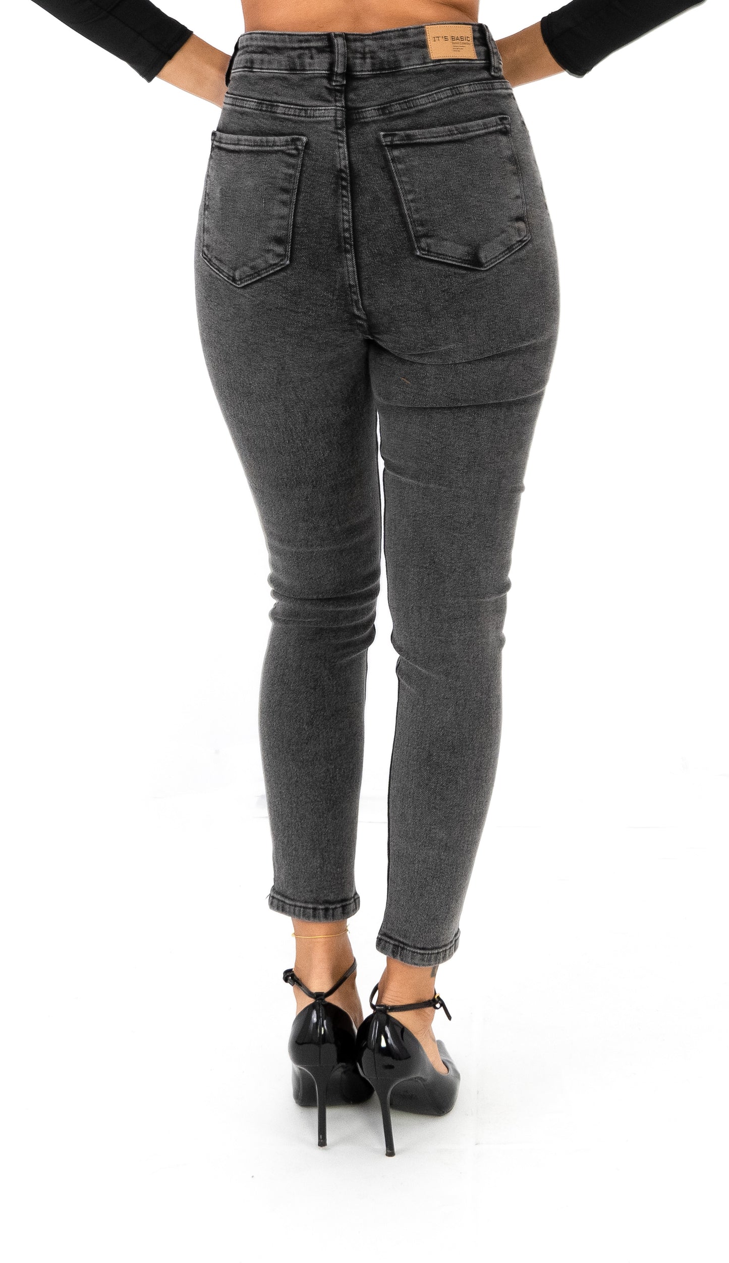 Calça Slim Fit Fume